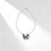 Lacquer Butterfly Necklace