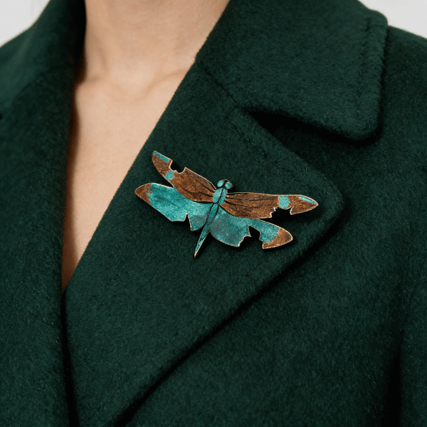 Lacquer Dragonfly Brooch