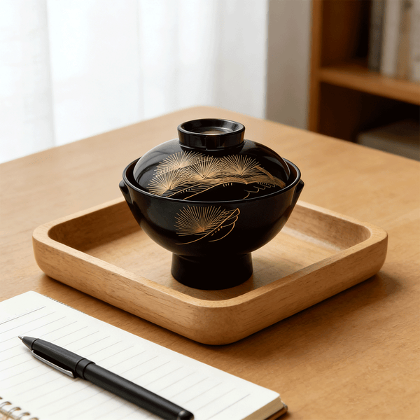 Lacquer Stemmed Bowl