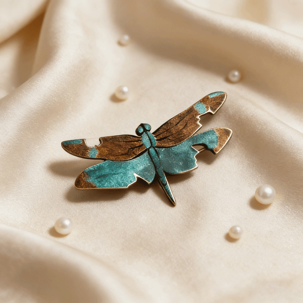 Lacquer Dragonfly Brooch