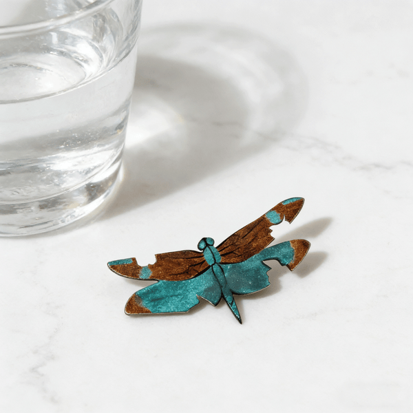 Lacquer Dragonfly Brooch
