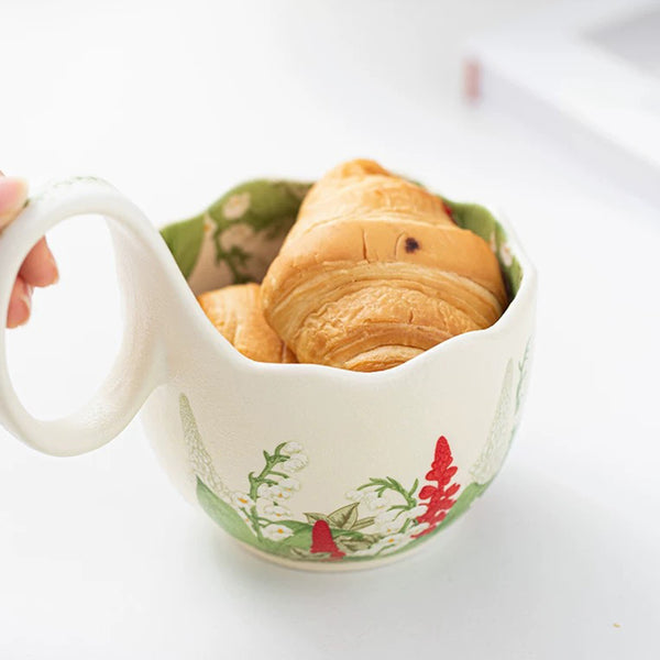 Handheld Ceramic Fruit Basket