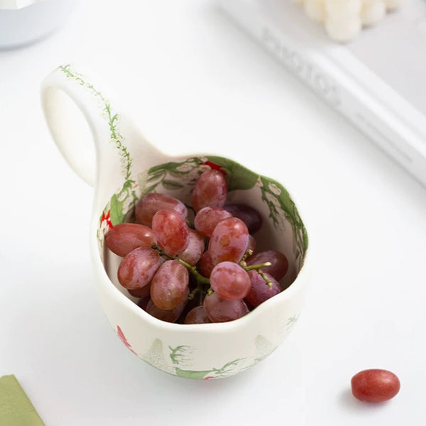 Handheld Ceramic Fruit Basket