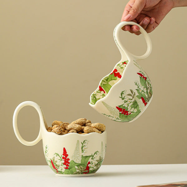 Handheld Ceramic Fruit Basket