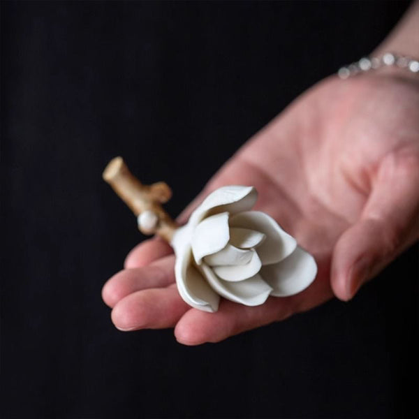 Magnolia Flower Incense Stick Holder