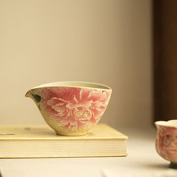 Glaze Variation Celadon Firestone Red Goblet