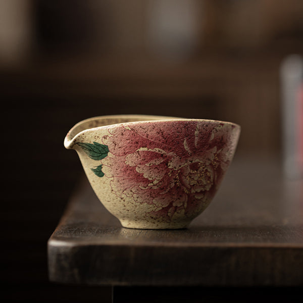 Glaze Variation Celadon Firestone Red Goblet