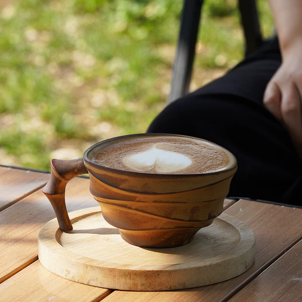 Brownish Coffee Cup