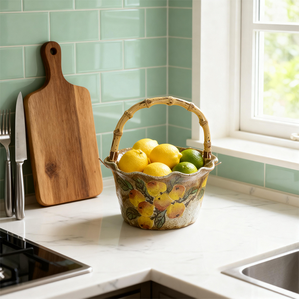 Fruit Charm Ceramic Basket - Pastoral Time