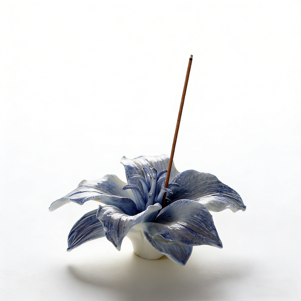 Lily Ceramic Incense Stick Holder