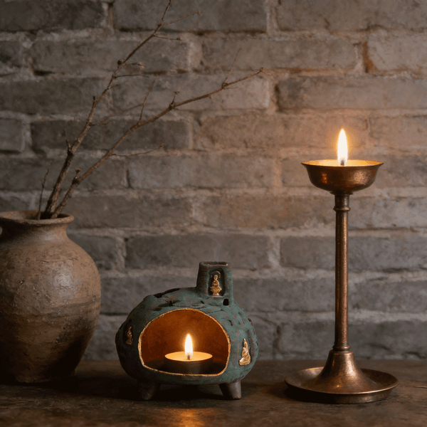 Dunhuang Grottoes Candle Holder Incense Burner