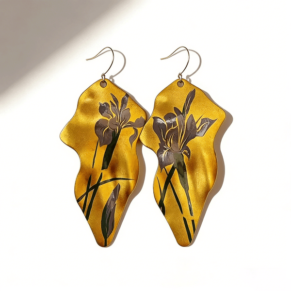 Lacquer Painted Earrings