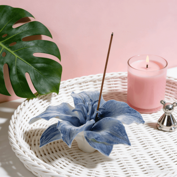 Lily Ceramic Incense Stick Holder