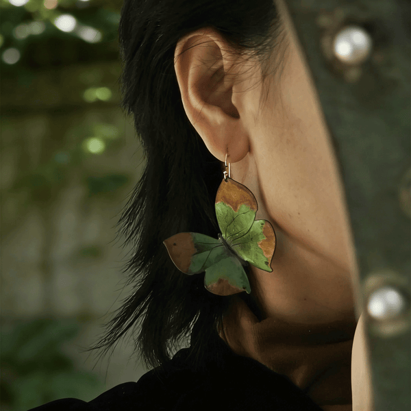 Lacquer Butterfly Earrings