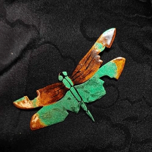 Lacquer Dragonfly Brooch