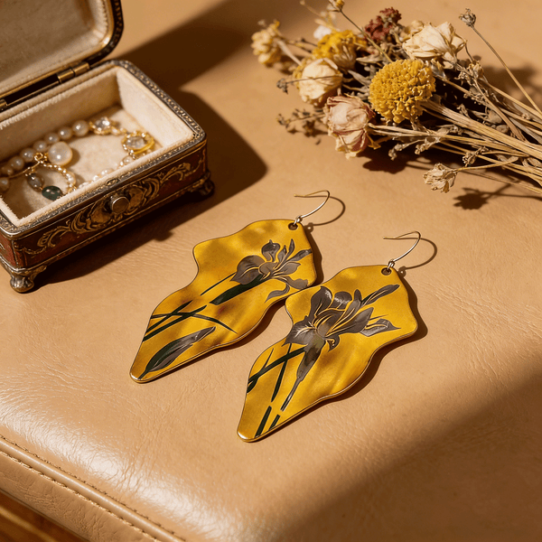 Lacquer Painted Earrings