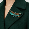 Lacquer Dragonfly Brooch