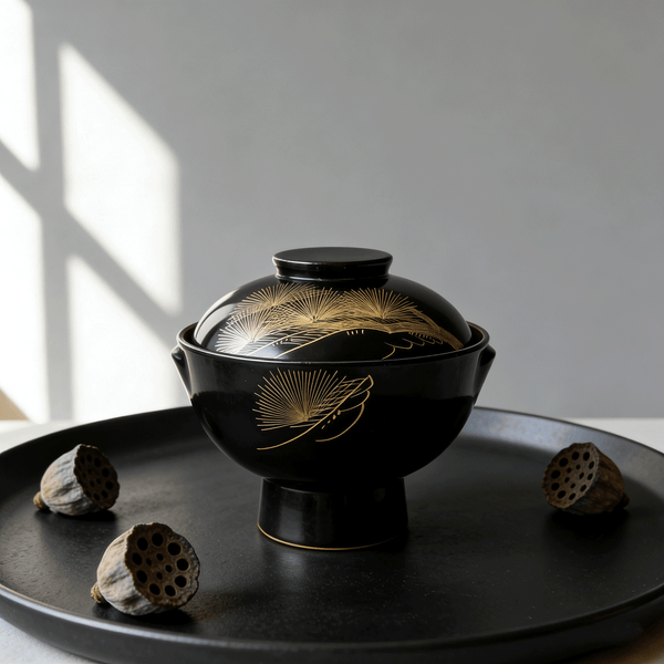 Lacquer Stemmed Bowl