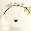 Inlaid Mother-of-Pearl Butterfly Necklace