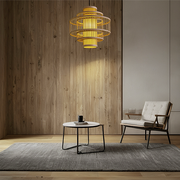 Bamboo Shadow Circles of Light