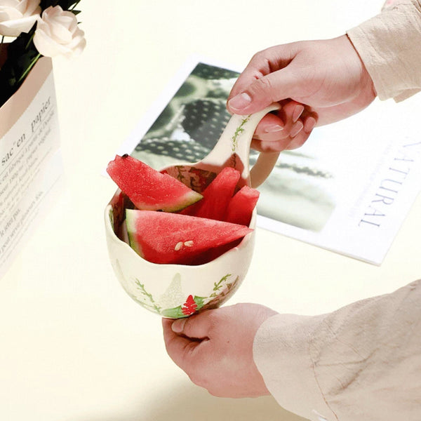 Handheld Ceramic Fruit Basket