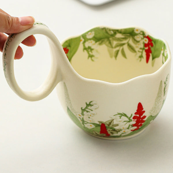 Handheld Ceramic Fruit Basket