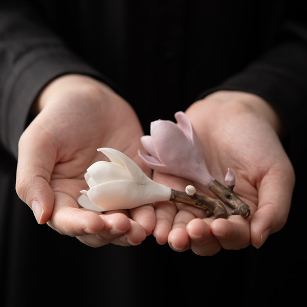 Magnolia Flower Incense Stick Holder