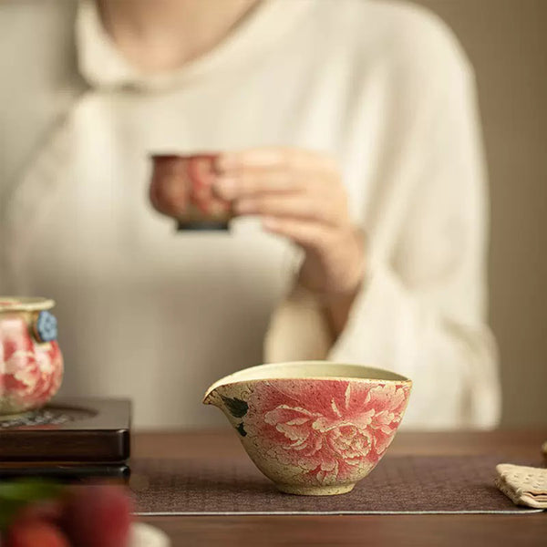 Glaze Variation Celadon Firestone Red Goblet
