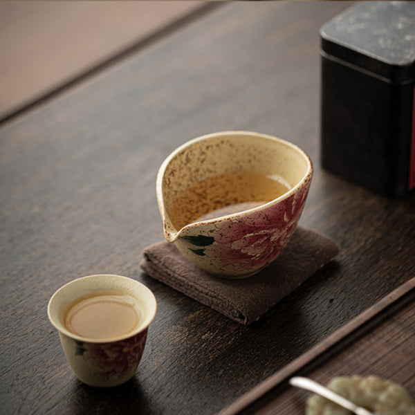 Glaze Variation Celadon Firestone Red Goblet