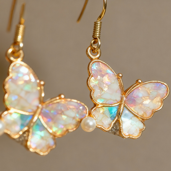 Intangible Cultural Heritage Inlaid Mother-of-Pearl Earrings