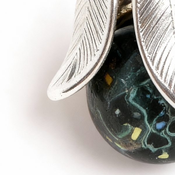 Retro Inlaid Mother-of-Pearl Earrings