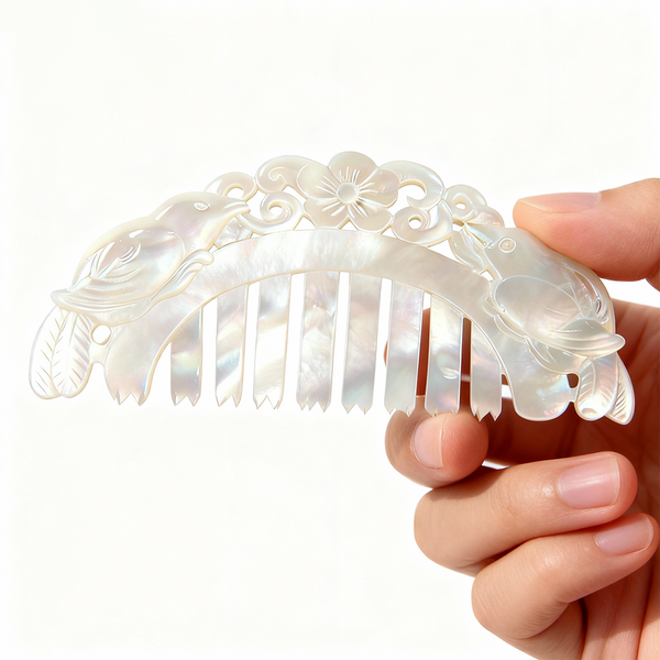 White Mother-of-Pearl Comb