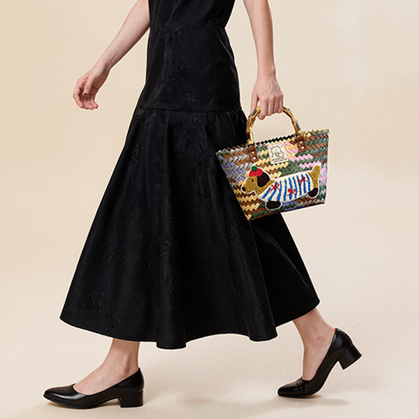 Cute Dog Weaving Fun Bag