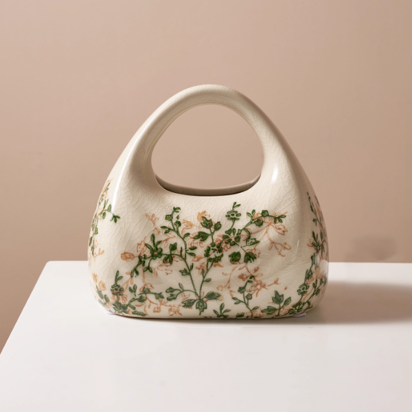 Green Vine Clay Tissue Box