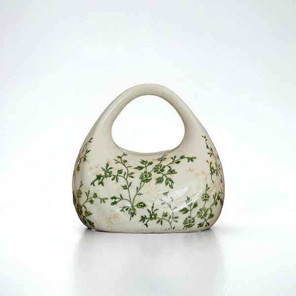 Green Vine Clay Tissue Box