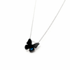 Inlaid Mother-of-Pearl Butterfly Necklace