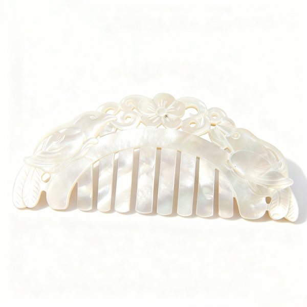 White Mother-of-Pearl Comb