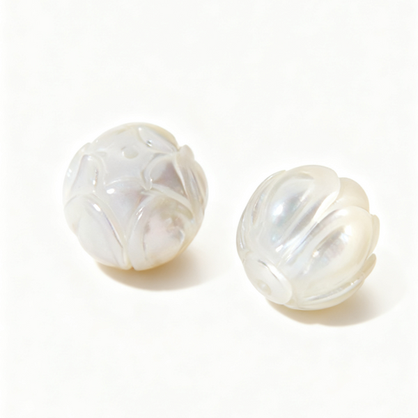 Ancient Fish Bone Lotus Beads