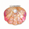 Inlaid Mother-of-Pearl Shell Brooch