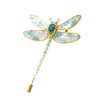 Inlaid Mother-of-Pearl Dragonfly Brooch